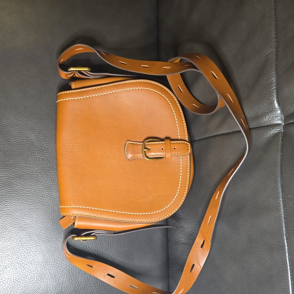 NWOT -Sam Edelman Leather Halloe Saddle Bag Tan